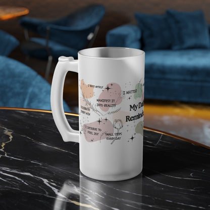 Inspirational Frosted Glass Mug