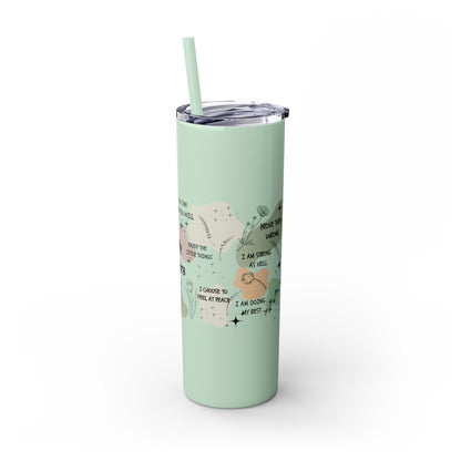 Celebrate You- Skinny Tumbler with Straw, 20oz