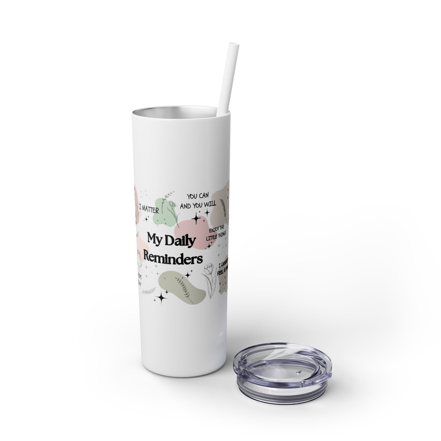 Celebrate You- Skinny Tumbler with Straw, 20oz