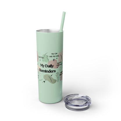 Celebrate You- Skinny Tumbler with Straw, 20oz