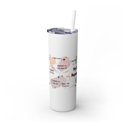 Celebrate You- Skinny Tumbler with Straw, 20oz