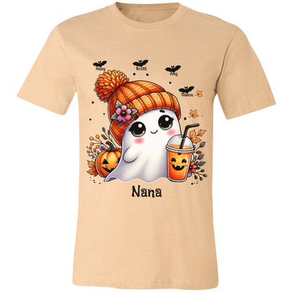 Personalized Cute Ghost Halloween T-Shirt