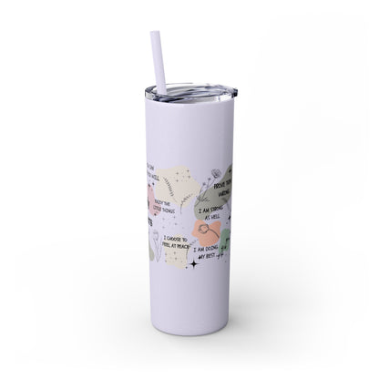 Celebrate You- Skinny Tumbler with Straw, 20oz