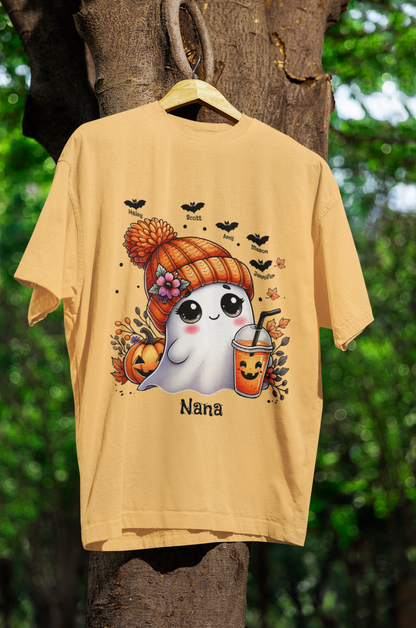 Personalized Cute Ghost Halloween T-Shirt