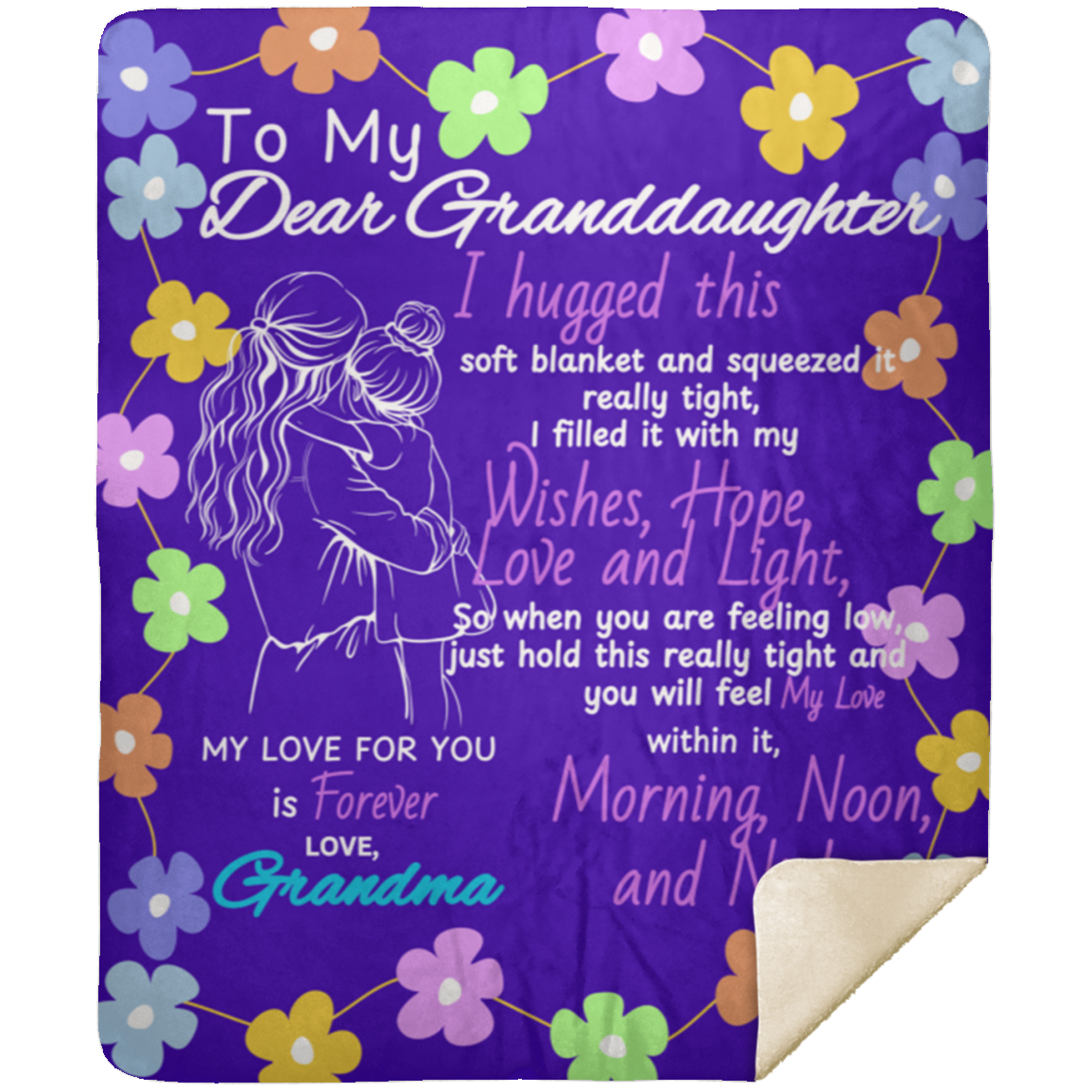 Cozy & Soft, Granddaughter Sweet Words Blanket - 50 X 60 (inches)