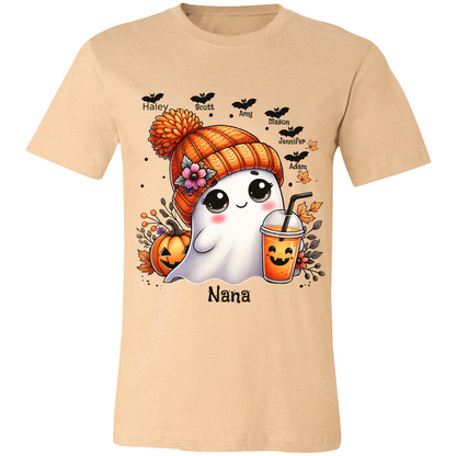 Personalized Cute Ghost Halloween T-Shirt