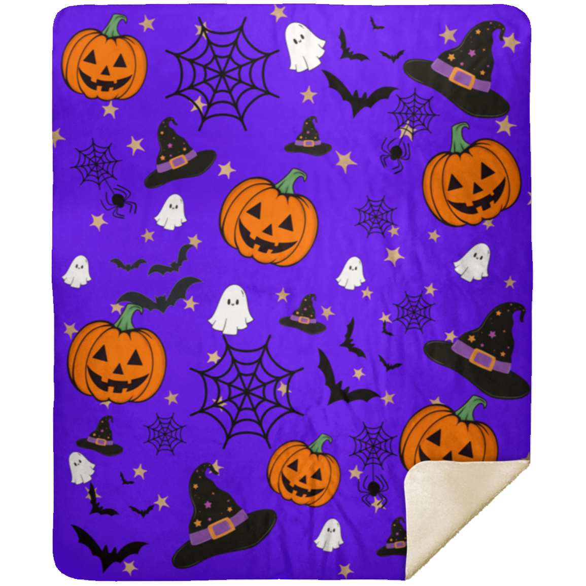 Halloween Pumpkin, Bat Blanket