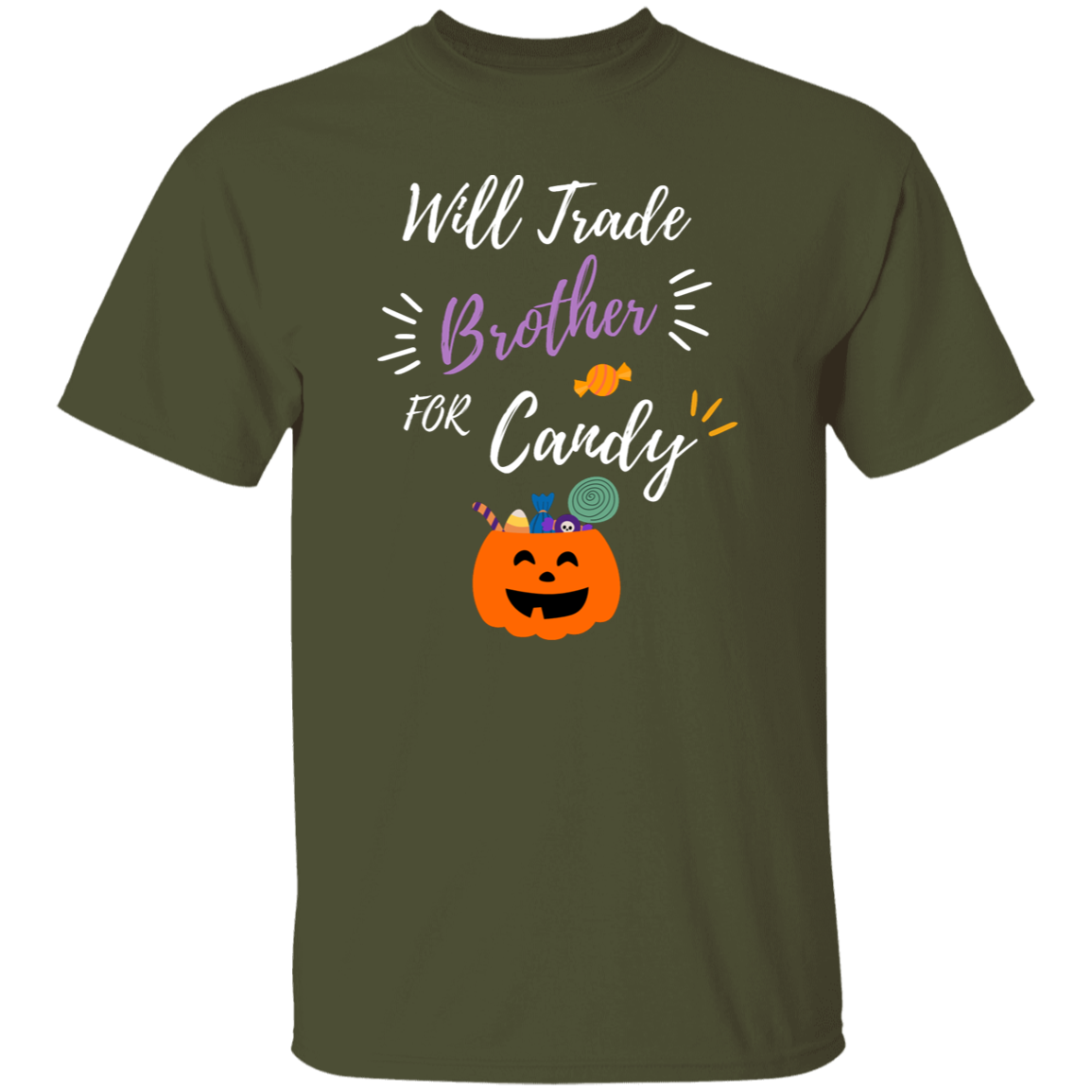 Cute 'Trade My Brother" Trick O Treat T-shirt