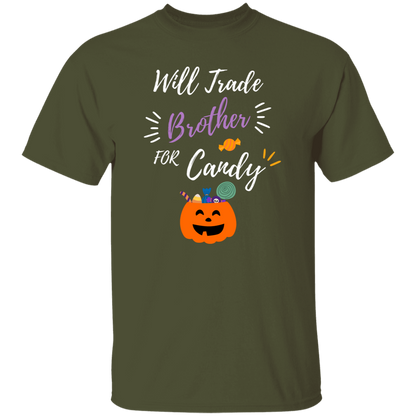 Cute 'Trade My Brother" Trick O Treat T-shirt