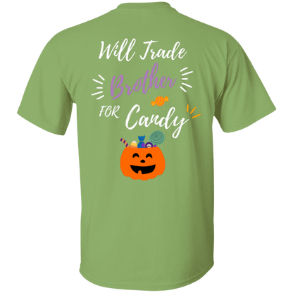 Cute 'Trade My Brother" Trick O Treat T-shirt