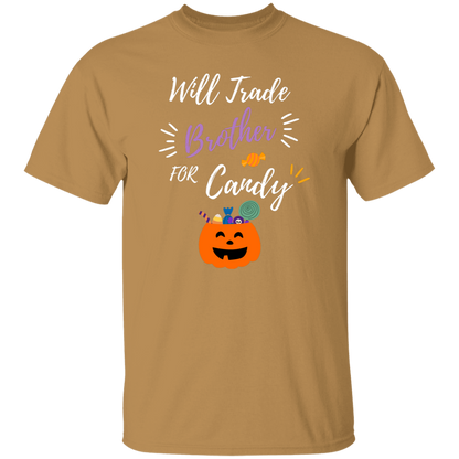 Cute 'Trade My Brother" Trick O Treat T-shirt