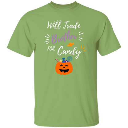 Cute 'Trade My Brother" Trick O Treat T-shirt