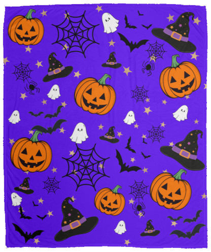 Halloween Pumpkin, Bat Blanket