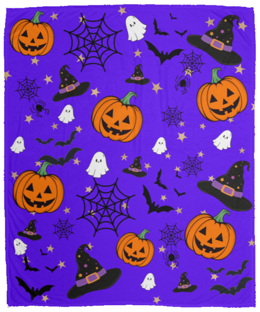 Halloween Pumpkin, Bat Blanket