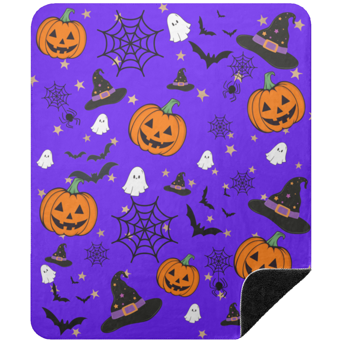 Halloween Pumpkin, Bat Blanket