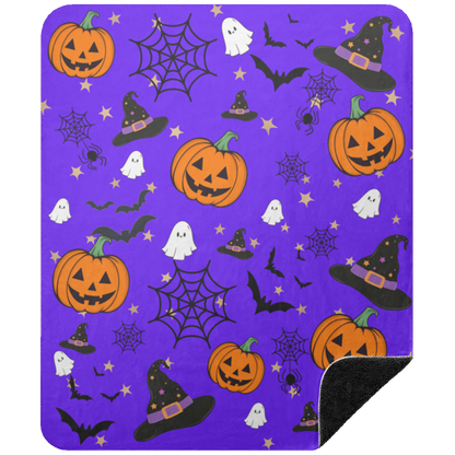 Halloween Pumpkin, Bat Blanket