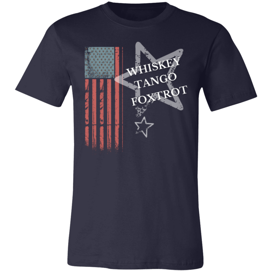 Flag Whiskey Tango Foxtrot - 3001C Unisex Jersey Short-Sleeve T-Shirt