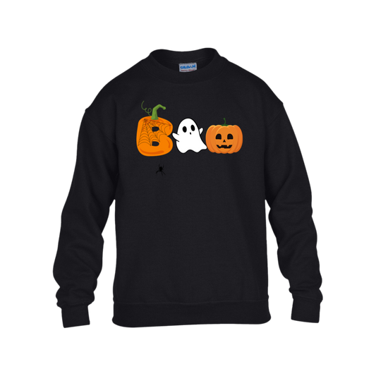 Kids Halloween Heavy Blend Fleece Crew Pullover