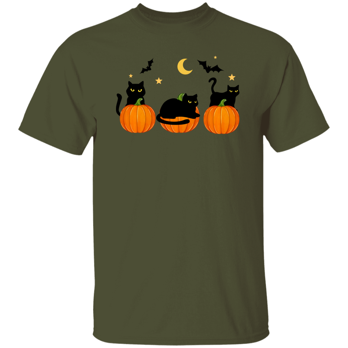 Black Cats & Pumpkins T-Shirt