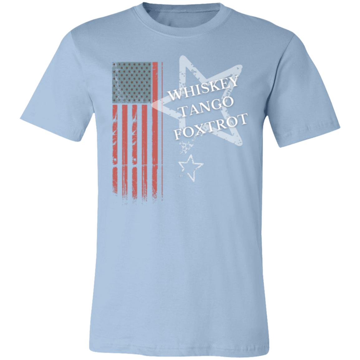 Flag Whiskey Tango Foxtrot - 3001C Unisex Jersey Short-Sleeve T-Shirt