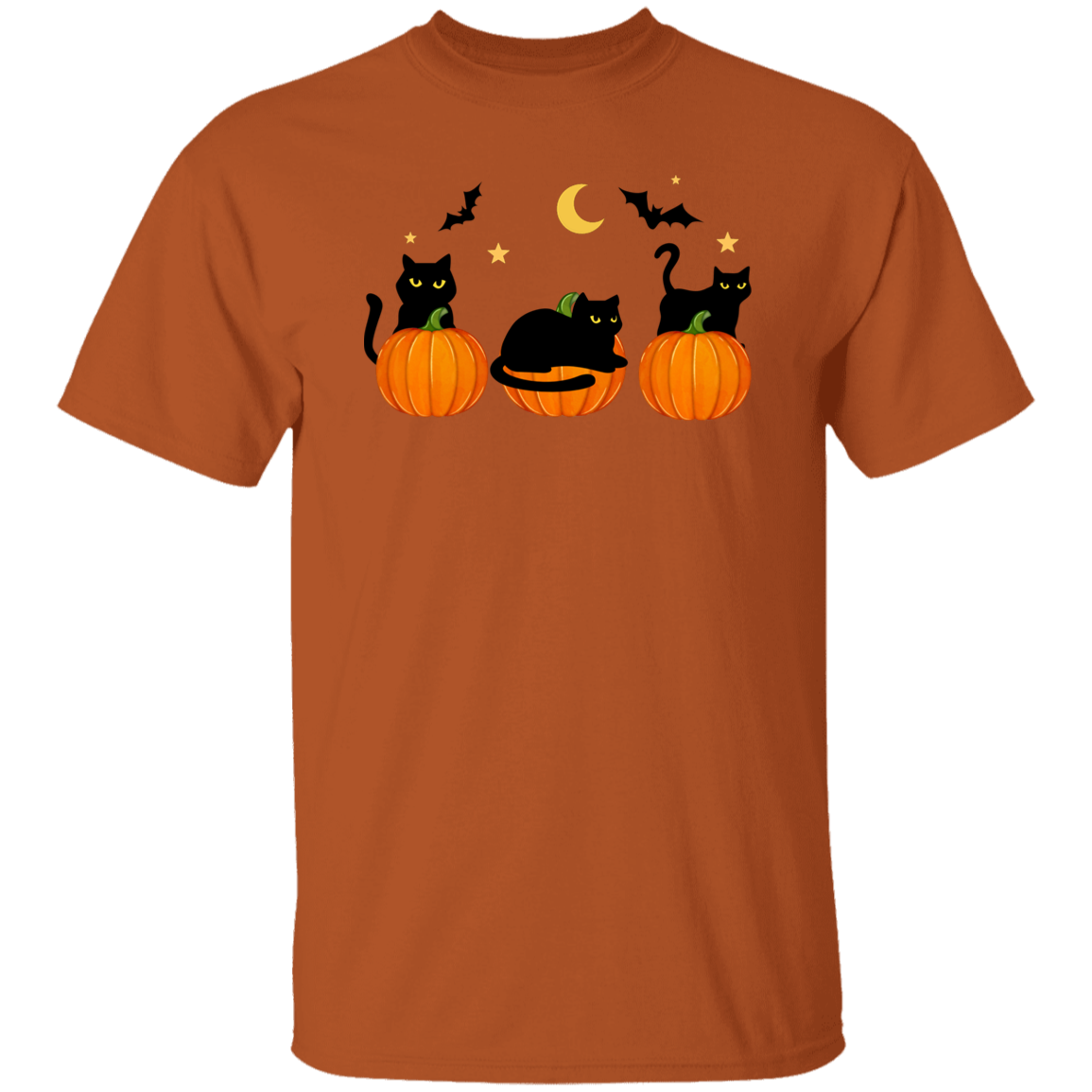 Black Cats & Pumpkins T-Shirt