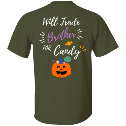 Cute 'Trade My Brother" Trick O Treat T-shirt