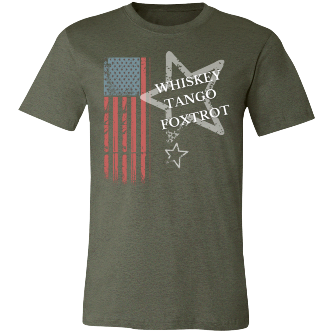 Flag Whiskey Tango Foxtrot - 3001C Unisex Jersey Short-Sleeve T-Shirt