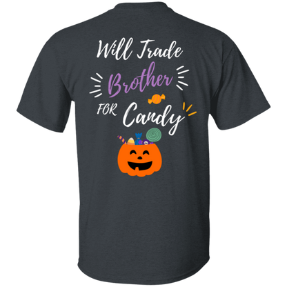 Cute 'Trade My Brother" Trick O Treat T-shirt