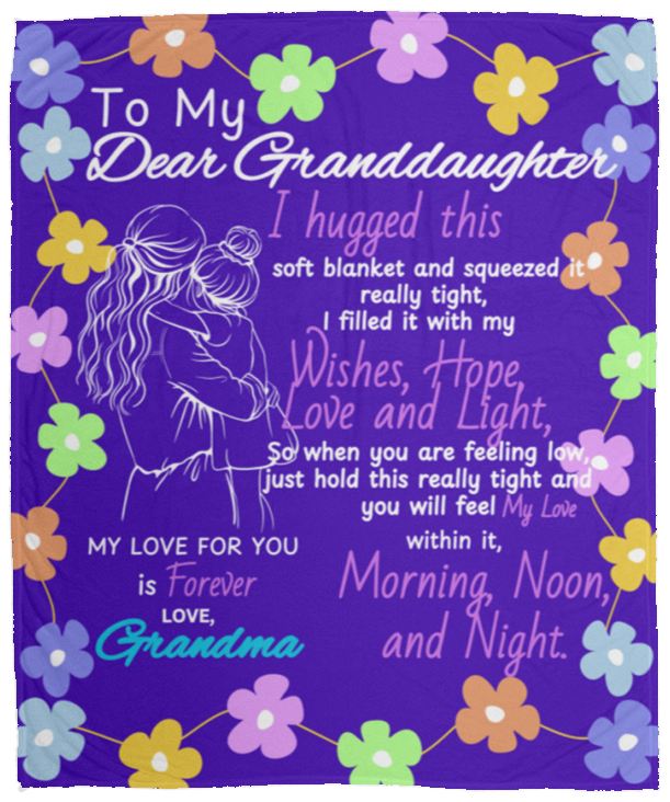 Cozy & Soft, Granddaughter Sweet Words Blanket - 50 X 60 (inches)