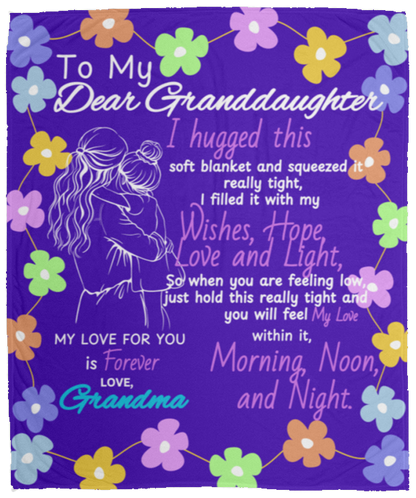 Cozy & Soft, Granddaughter Sweet Words Blanket - 50 X 60 (inches)