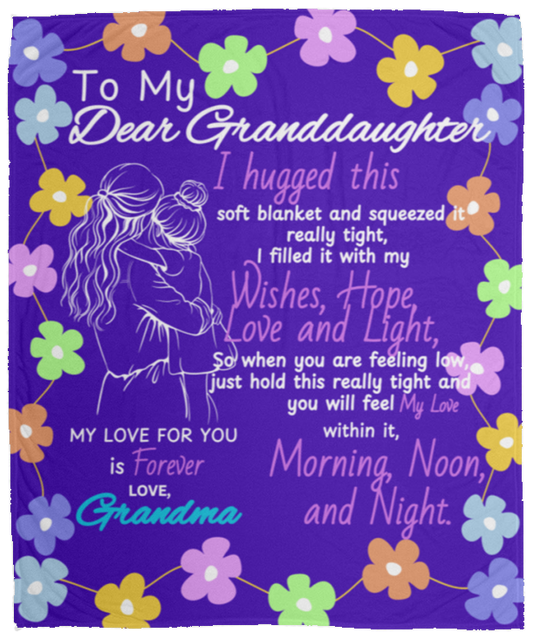 Cozy & Soft, Granddaughter Sweet Words Blanket - 50 X 60 (inches)