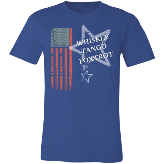 Flag Whiskey Tango Foxtrot - 3001C Unisex Jersey Short-Sleeve T-Shirt