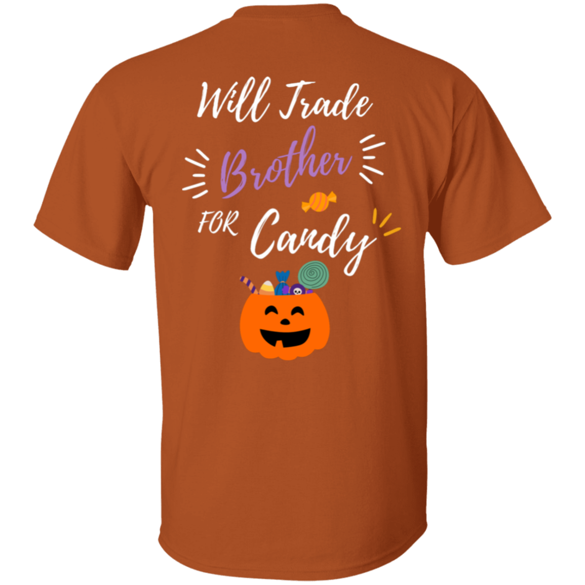 Cute 'Trade My Brother" Trick O Treat T-shirt