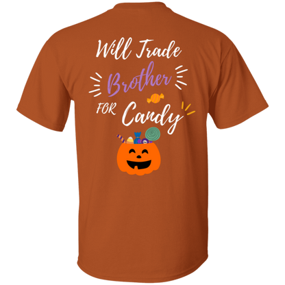 Cute 'Trade My Brother" Trick O Treat T-shirt