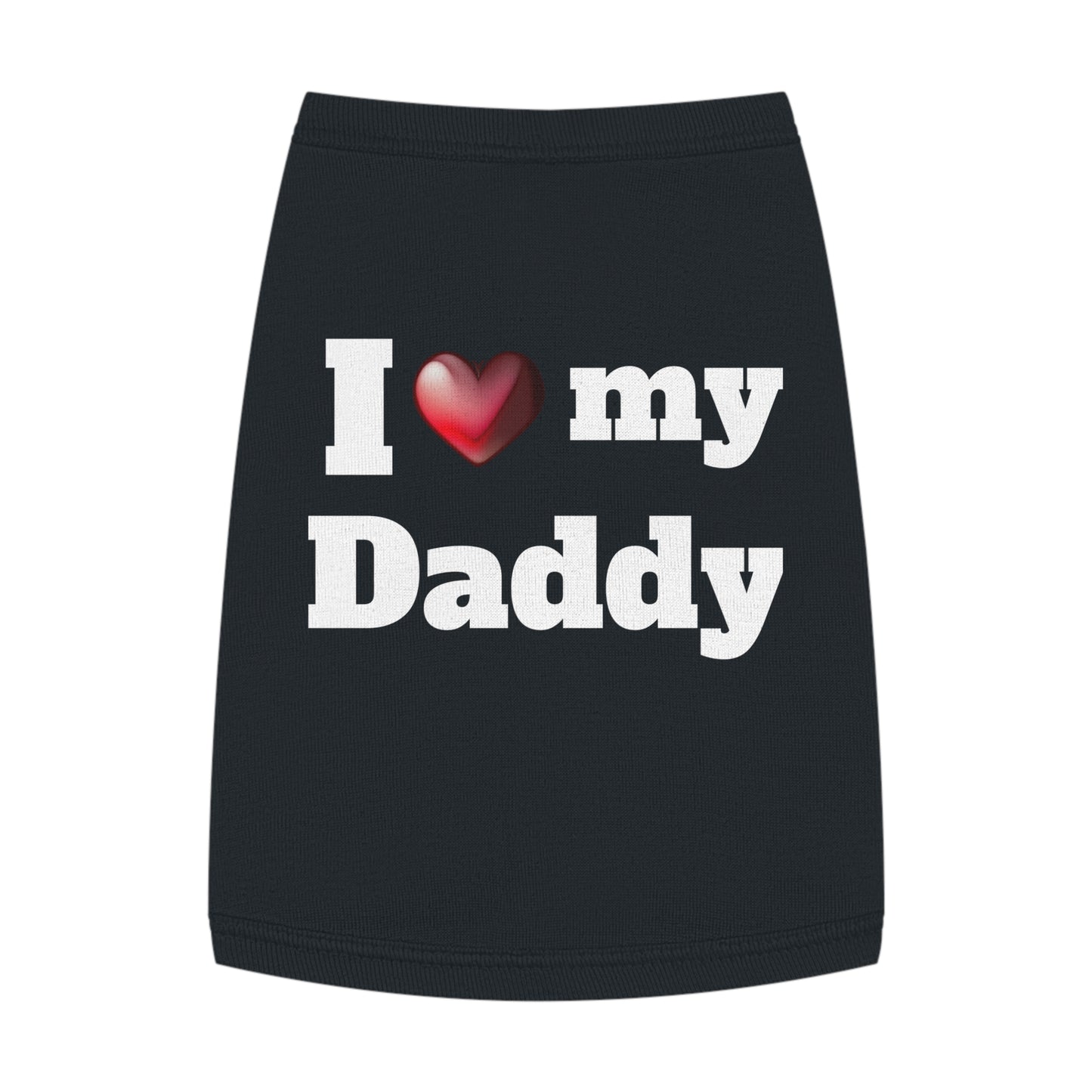 Adorable Father's Day Pet Tank Top! (Black)