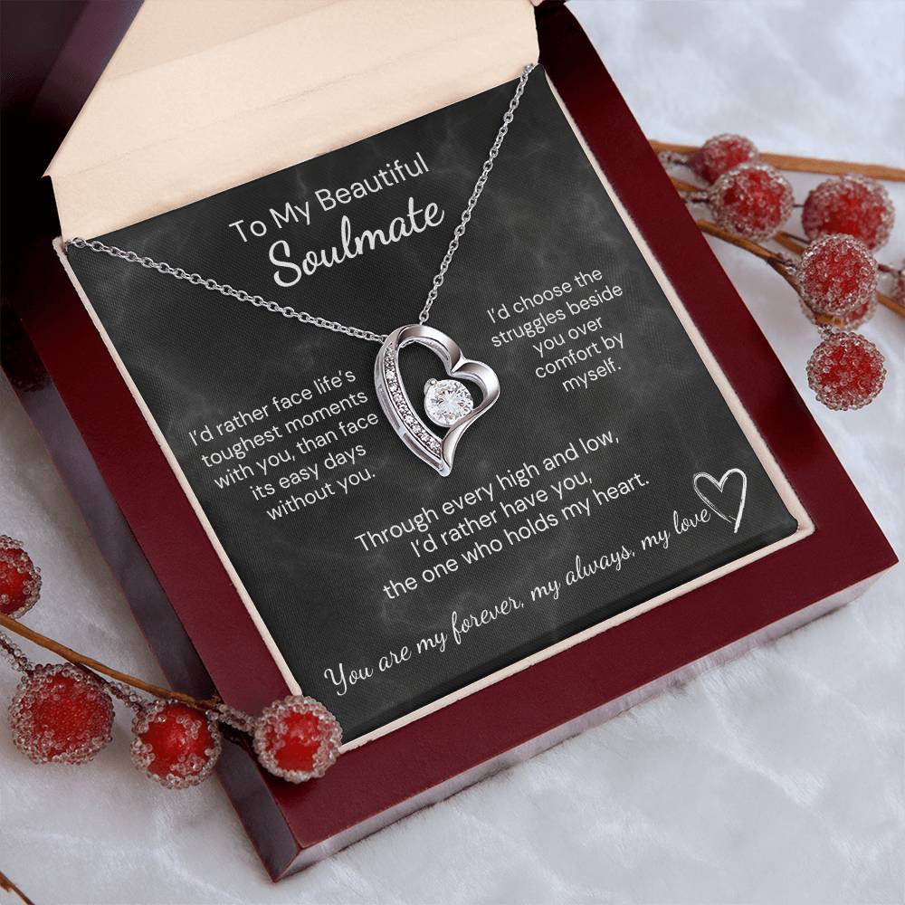 My Beautiful Soulmate, Heart Pendant Necklace