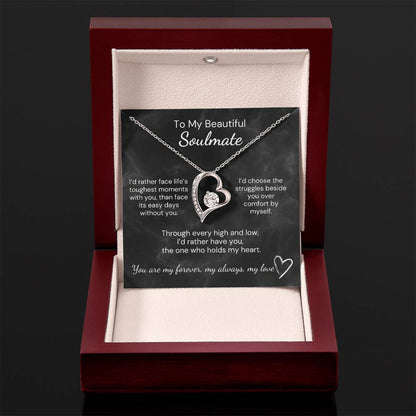 My Beautiful Soulmate, Heart Pendant Necklace