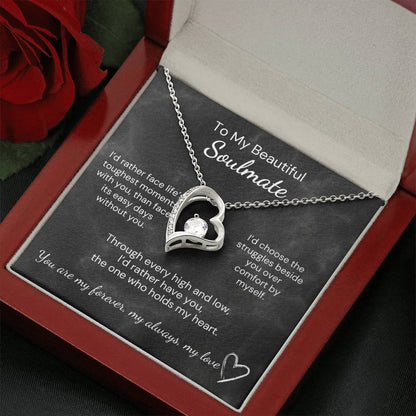 My Beautiful Soulmate, Heart Pendant Necklace