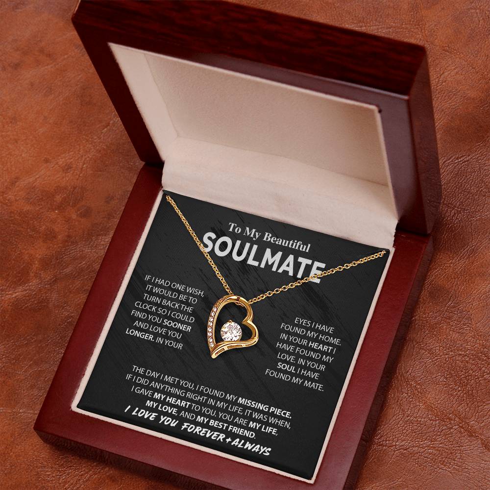 To My Beautiful Soulmate | Forever Love Necklace