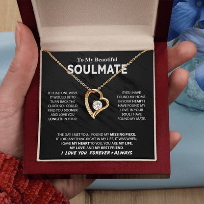 To My Beautiful Soulmate | Forever Love Necklace