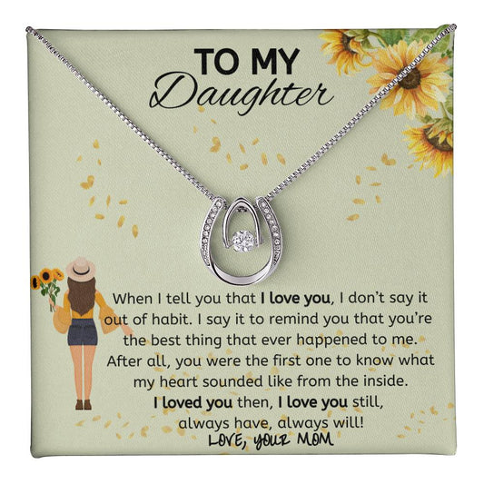 To My Blossoming Daughter Pendant Necklace