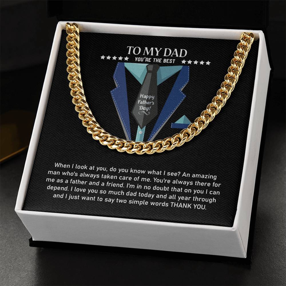 To My Dad |  Cuban Link Chain