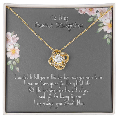 To My Bonus Daughter Necklace