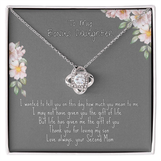 To My Bonus Daughter Necklace