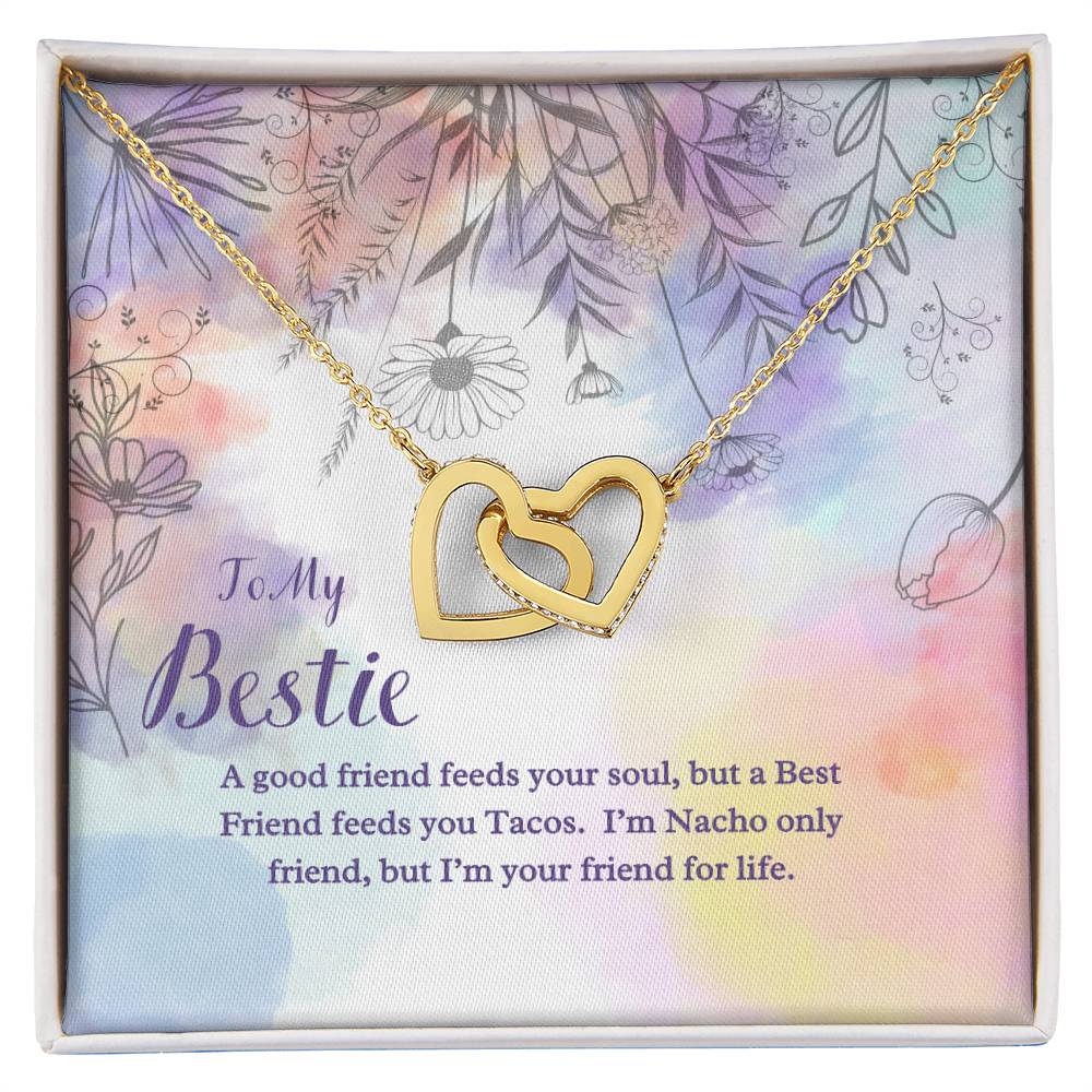 Besties For Life - Interlocking Hearts Necklace