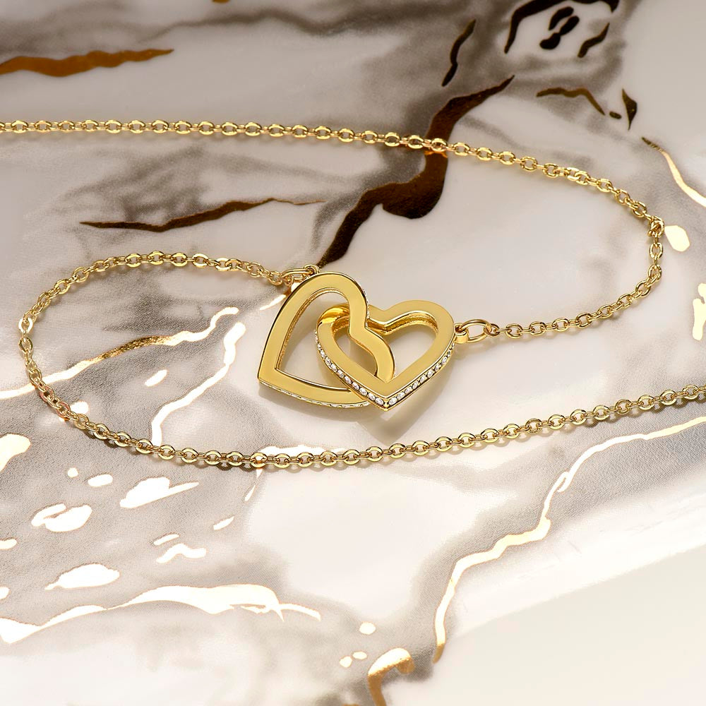 Besties For Life - Interlocking Hearts Necklace