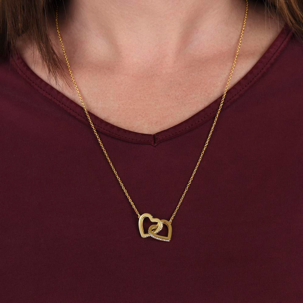 Besties For Life - Interlocking Hearts Necklace