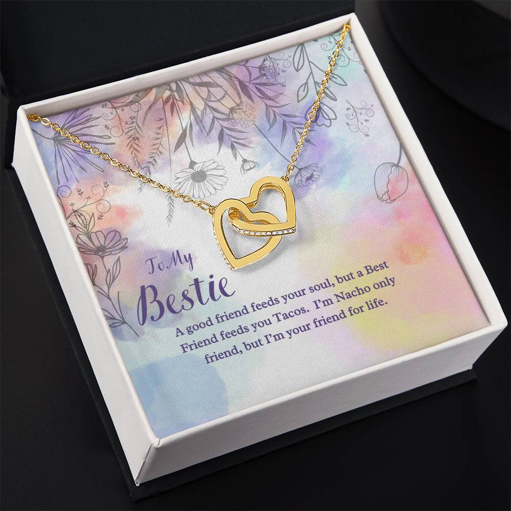 Besties For Life - Interlocking Hearts Necklace