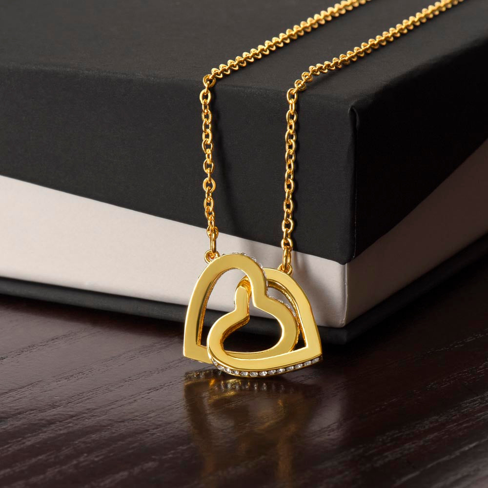 Besties For Life - Interlocking Hearts Necklace