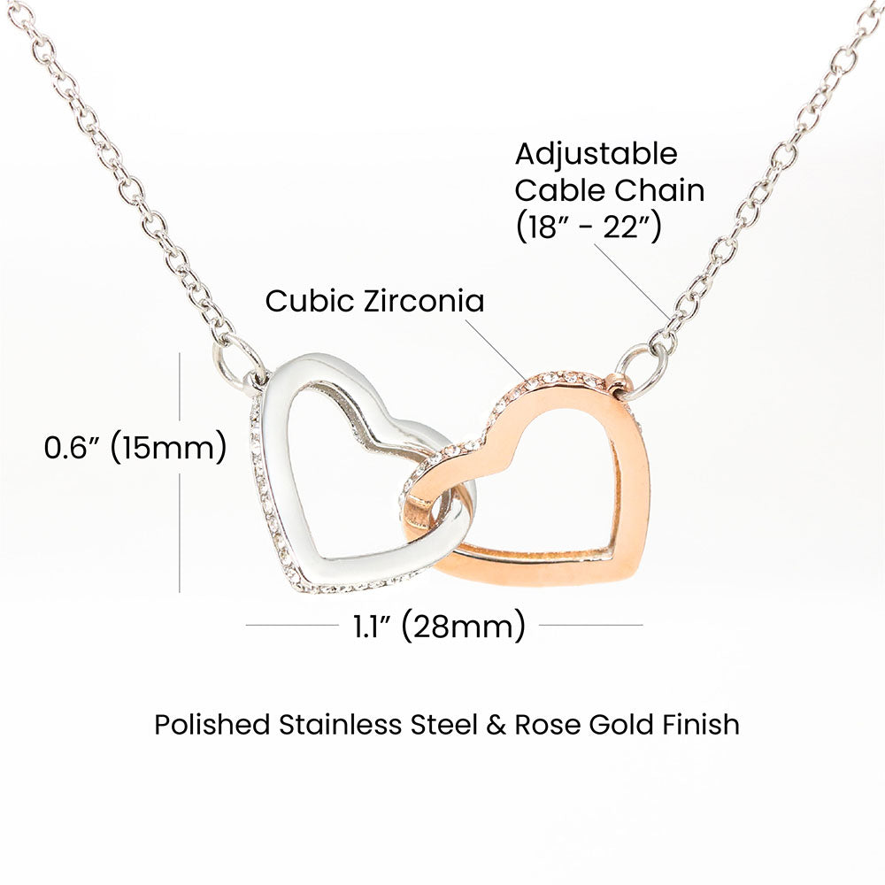 Besties For Life - Interlocking Hearts Necklace